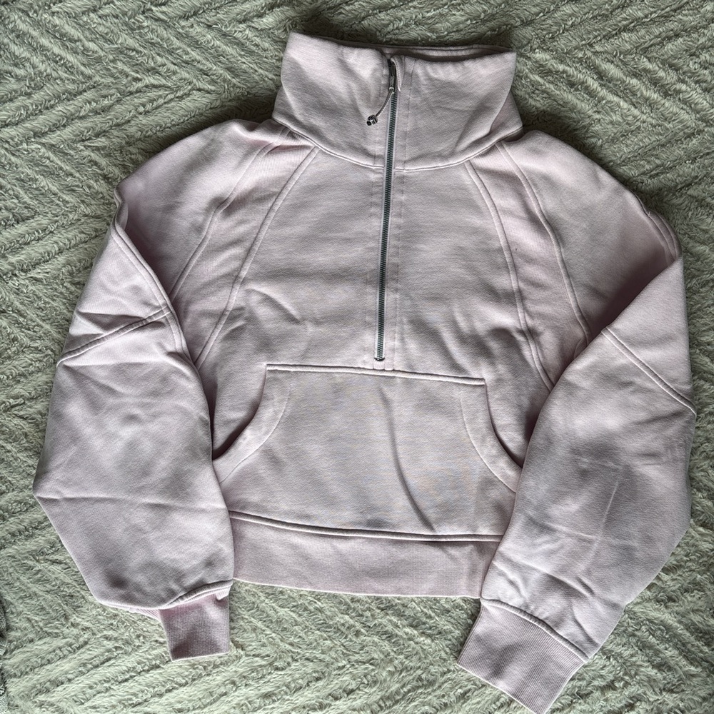Lululemon Scuba Women's Pink Half-Zip Sweatshirt